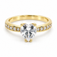 18ZA03LQ Anillo de compromiso en oro amarillo de 10 Kilates