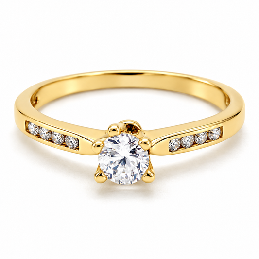 Anillo de compromiso en oro amarillo de 14 Kilates | 11ZA04LQ