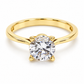 11ZA05LQ Anillo de compromiso en oro amarillo de 14 Kilates
