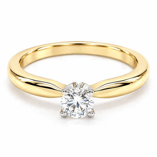 Anillo de compromiso en oro amarillo de 14 Kilates | 11ZA160LQ