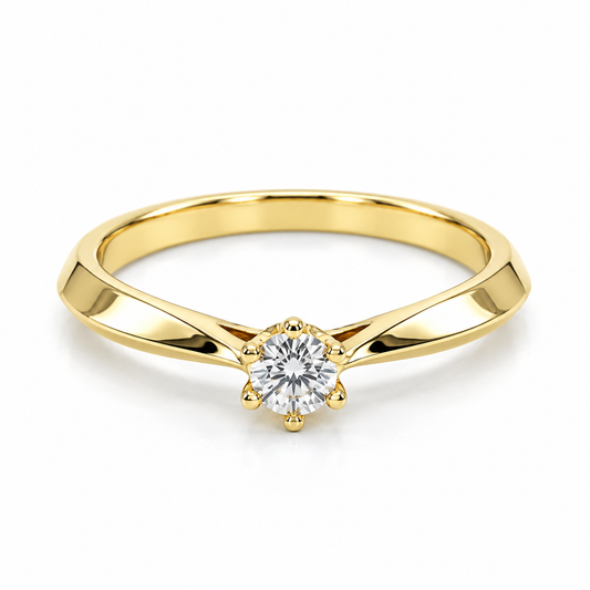 Anillo de compromiso en oro amarillo de 14 Kilates | 11ZA188LQ