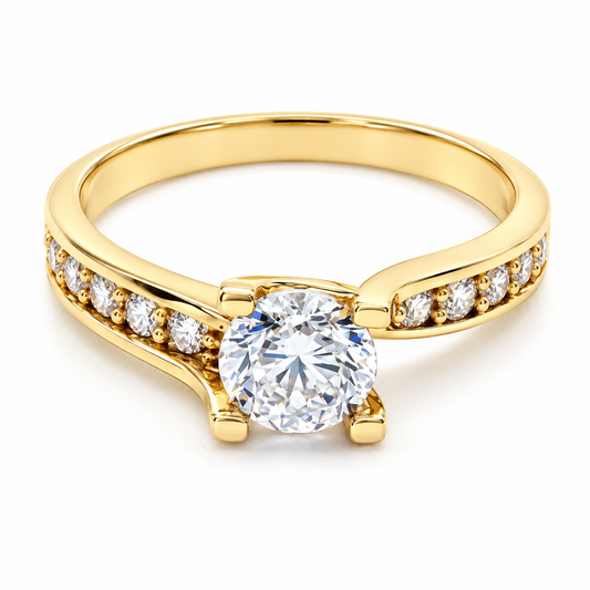Anillo de compromiso en oro amarillo de 14 Kilates | 11ZA25LQ