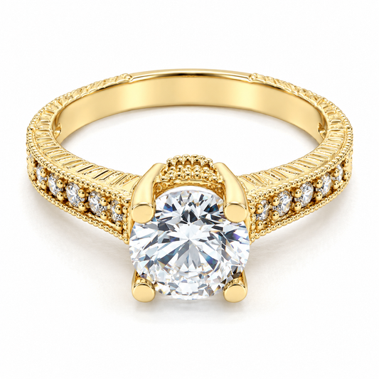 Anillo de compromiso en oro amarillo de 14 Kilates | 11ZA26LQ