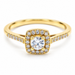 11ZA3095LQ Anillo de compromiso en oro amarillo de 14 Kilates