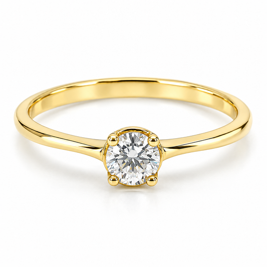 Anillo de compromiso en oro amarillo de 14 Kilates | 11ZA3152LQ