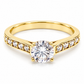 11ZA322LQ Anillo de compromiso en oro amarillo de 14 Kilates