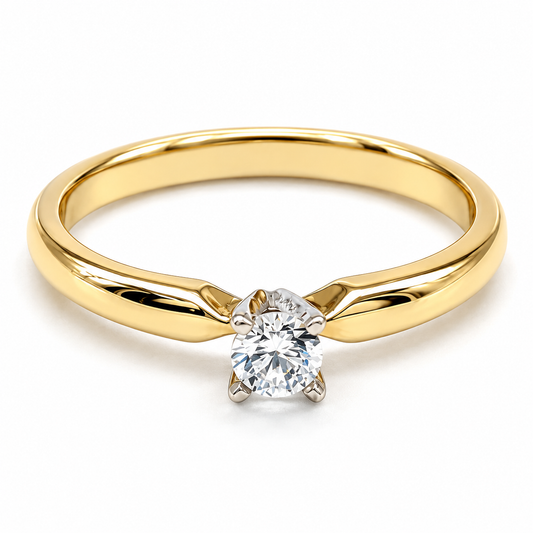 Anillo de compromiso en oro amarillo de 14 Kilates | 11ZA329LQ