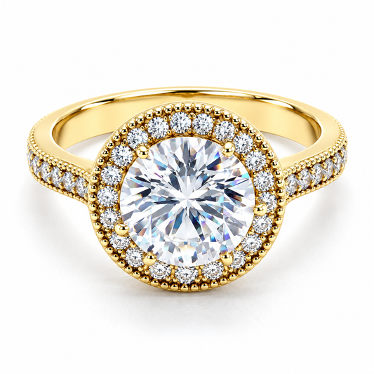 Anillo de compromiso en oro amarillo de 14 Kilates | 11ZA373LQ