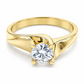 11ZA48LQ Anillo de compromiso en oro amarillo de 14 Kilates