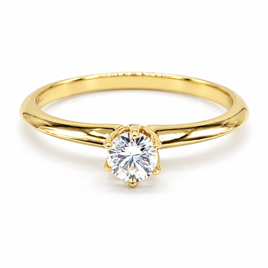 Anillo de compromiso en oro amarillo de 14 Kilates | 11ZA5072LQ
