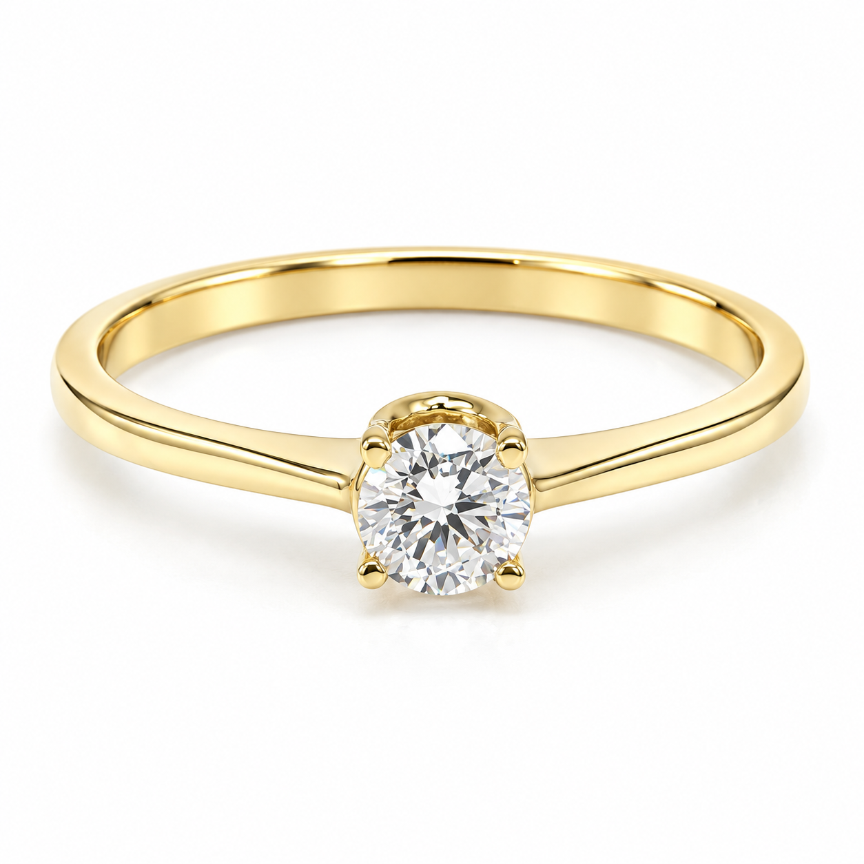 Anillo de compromiso en oro amarillo de 14 Kilates | 11ZA5275LQ