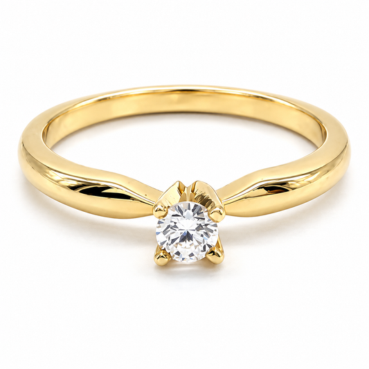 Anillo de compromiso en oro amarillo de 14 Kilates | 11ZA568LQ