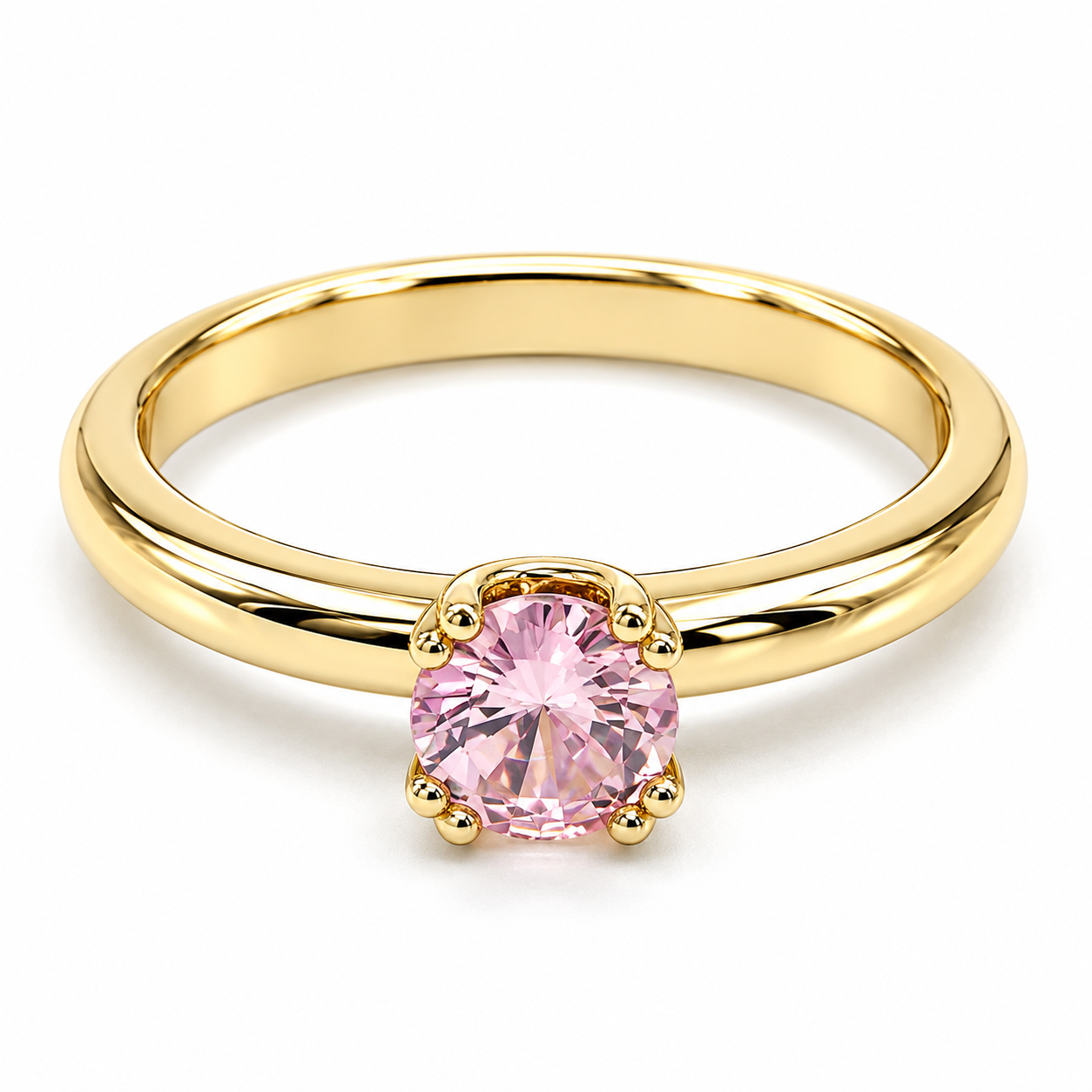 Anillo de compromiso en oro amarillo de 14 Kilates | 11ZA58553LQ