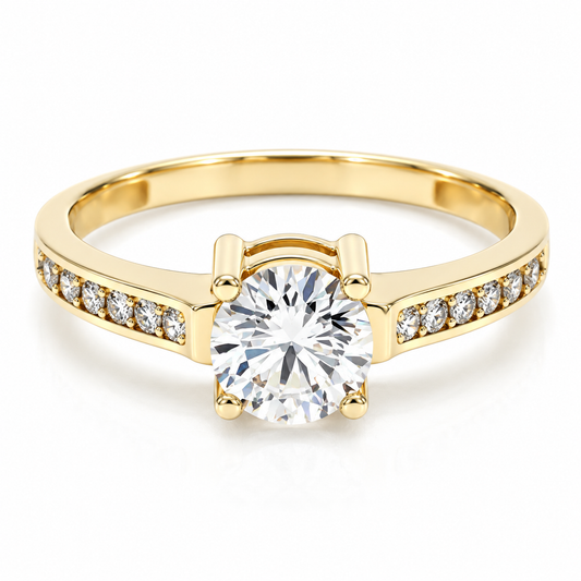 Anillo de compromiso en oro amarillo de 14 Kilates | 11ZA62LQ