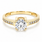 18ZA62LQ Anillo de compromiso en oro amarillo de 10 Kilates