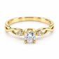11ZA631LQ Anillo de compromiso en oro amarillo de 14 Kilates