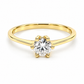 11ZA63LQ Anillo de compromiso en oro amarillo de 14 Kilates