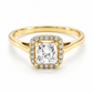 18ZA72LQ Anillo de compromiso en oro amarillo de 10 Kilates
