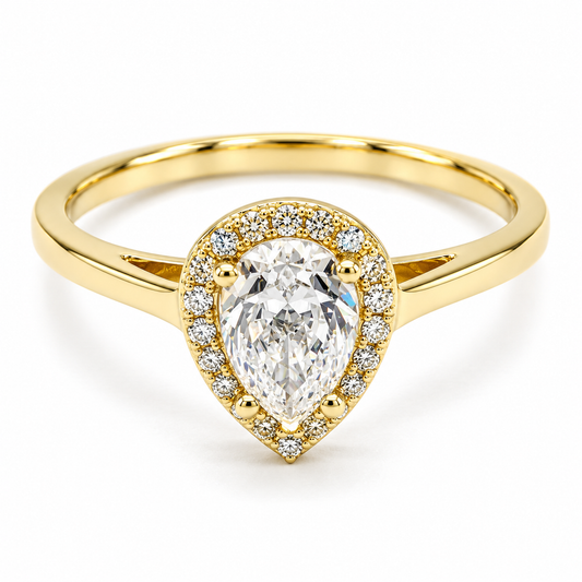 Anillo de compromiso en oro amarillo de 14 Kilates | 11ZA75LQ
