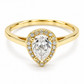 11ZA75LQ Anillo de compromiso en oro amarillo de 14 Kilates