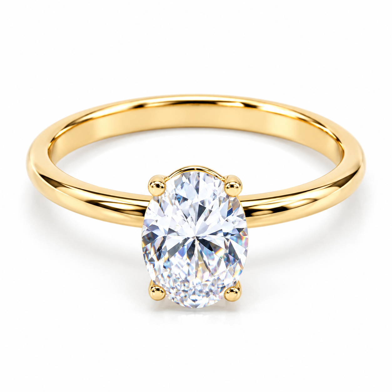 Anillo de compromiso en oro amarillo de 14 Kilates | 11ZA8790LQ