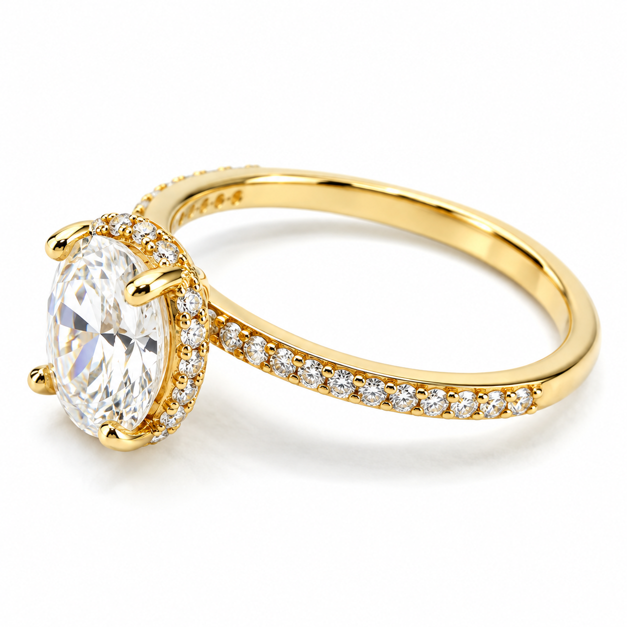 Anillo de compromiso en oro amarillo de 14 Kilates | 11ZA8796LQ