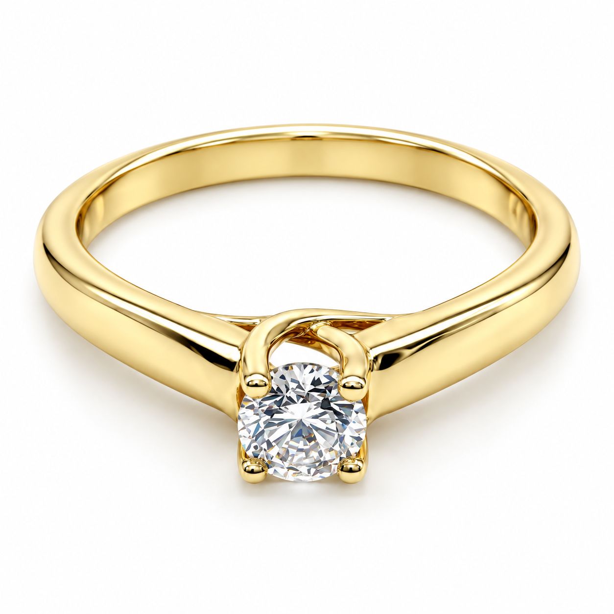 11ZA9005LQ Anillo de compromiso en oro amarillo de 14 Kilates