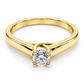 11ZA9005LQ Anillo de compromiso en oro amarillo de 14 Kilates