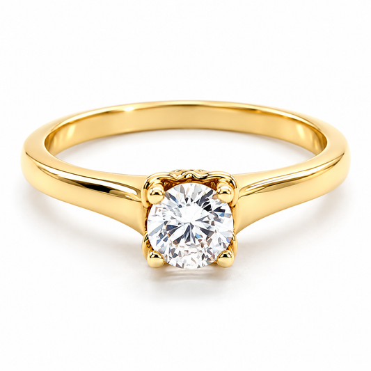 Anillo de compromiso en oro amarillo de 14 Kilates | 11ZA9015LQ
