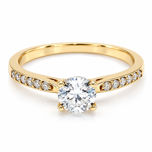 Anillo de compromiso en oro amarillo de 14 Kilates | 11ZA91LQ
