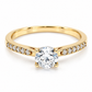 11ZA91LQ Anillo de compromiso en oro amarillo de 14 Kilates