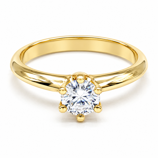 Anillo de compromiso en oro amarillo de 14 Kilates | 11ZAU421LQ
