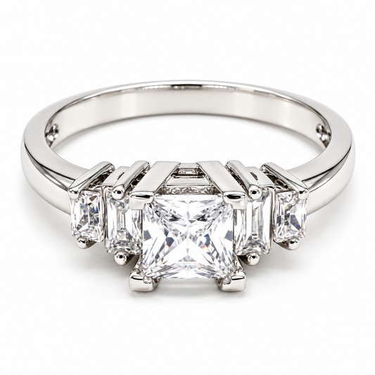 Anillo de Compromiso en oro blanco de 14 kilates | 11ZB11LQ