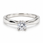 18ZB187LQ Anillo de compromiso en oro blanco de 10 Kilates