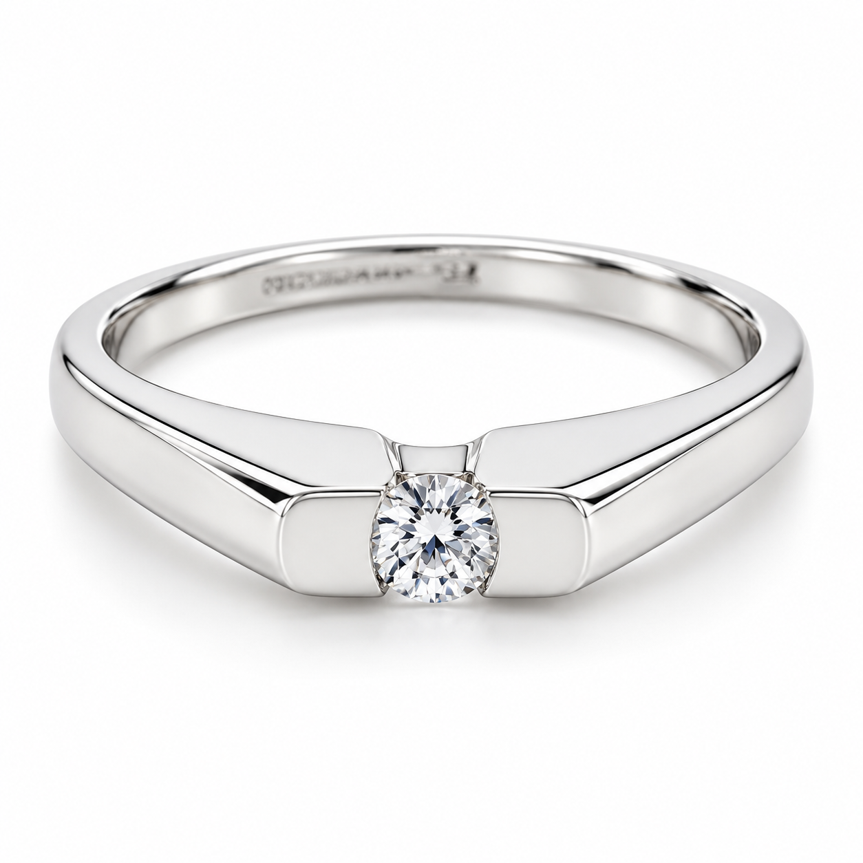 11ZB2124LQ Anillo de Compromiso en oro blanco de 14 kilates
