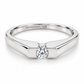 11ZB2124LQ Anillo de Compromiso en oro blanco de 14 kilates