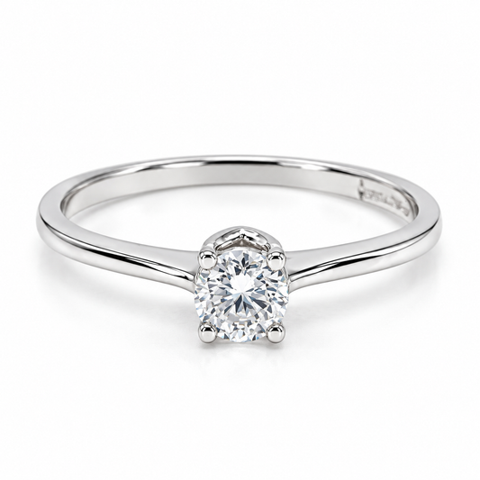 Anillo de compromiso en oro blanco de 14 Kilates | 11ZB5275LQ