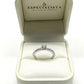 11ZB539LQ Anillo de Compromiso en oro blanco de 14 kilates