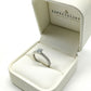11ZB539LQ Anillo de Compromiso en oro blanco de 14 kilates