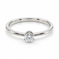 11ZB66LQ Anillo de compromiso en oro blanco de 14 Kilates