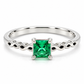 11ZB69LQ Anillo de compromiso en oro blanco de 14 Kilates