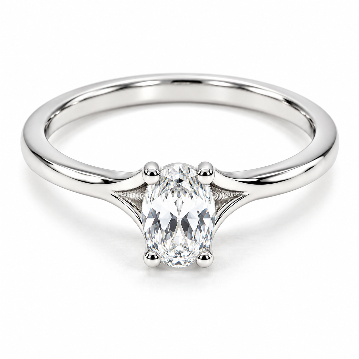 Anillo de compromiso en oro blanco de 14 Kilates | 11ZB7191LQ