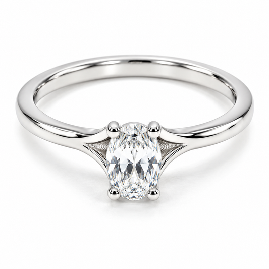 Anillo de compromiso en oro blanco de 14 Kilates | 11ZB7191LQ