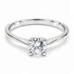 11ZB77LQ Anillo de compromiso en oro blanco de 14 Kilates