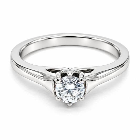 Anillo de Compromiso en oro blanco de 14 kilates | 11ZB9016LQ