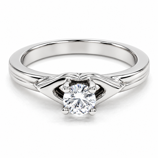 Anillo de Compromiso en oro blanco de 14 kilates | 11ZB9017LQ
