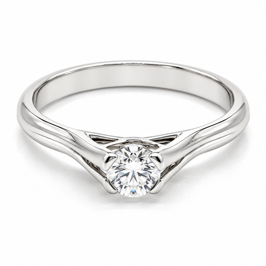 Anillo de Compromiso en oro blanco de 14 kilates | 11ZB9021LQ