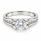 11ZB97LQ Anillo de Compromiso en oro blanco de 14 kilates