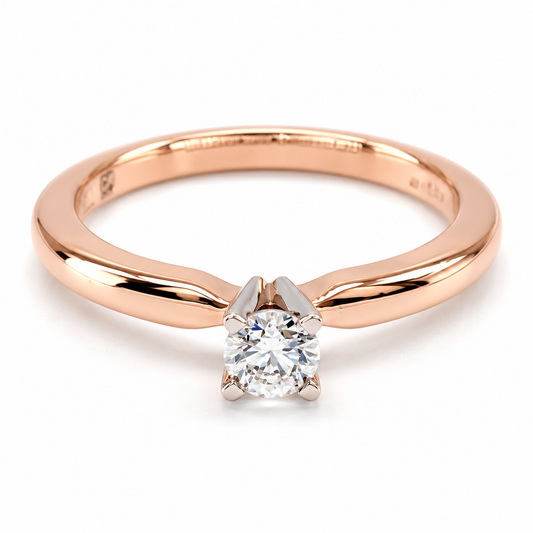 Anillo de Compromiso en Oro Rosa de 14 kilates | 11ZR160LQ