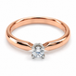 11ZR329LQ Anillo de Compromiso en Oro Rosa de 14 kilates